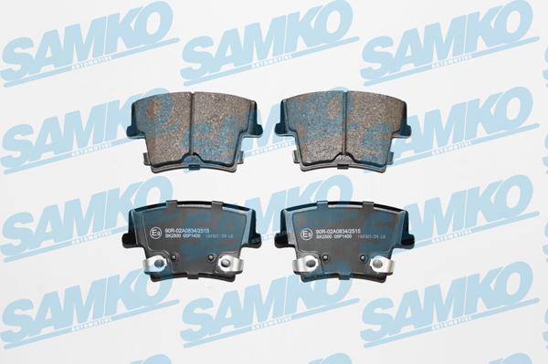 Samko 5SP1400 - Тормозные колодки, дисковые, комплект parts5.com