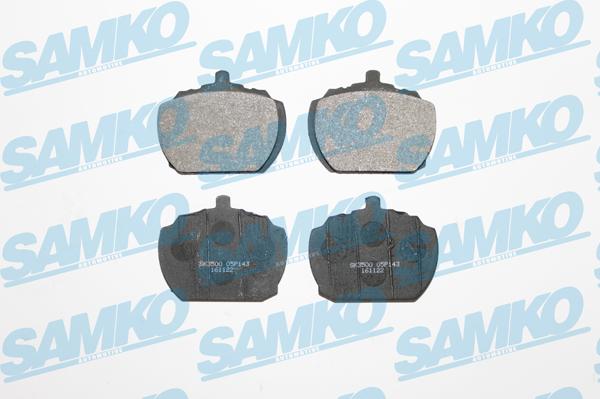 Samko 5SP143 - Тормозные колодки, дисковые, комплект parts5.com