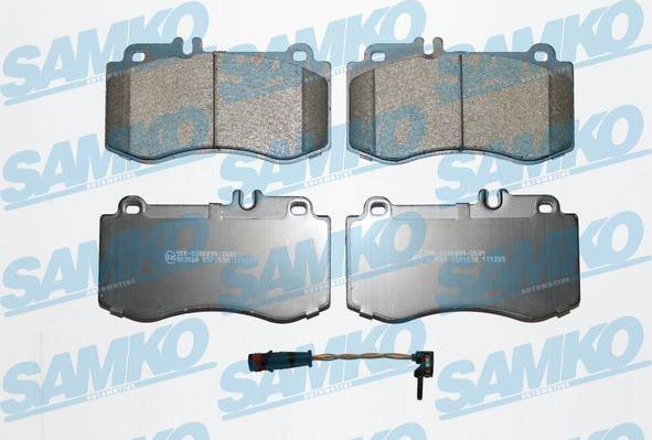 Samko 5SP1592A - Тормозные колодки, дисковые, комплект parts5.com