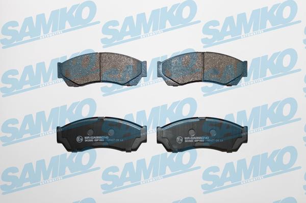 Samko 5SP1553 - Тормозные колодки, дисковые, комплект parts5.com