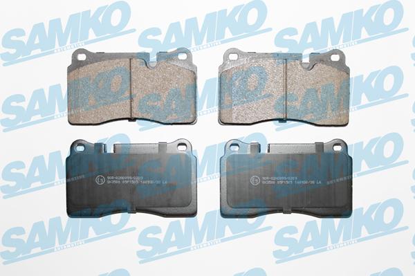 Samko 5SP1505 - Тормозные колодки, дисковые, комплект parts5.com