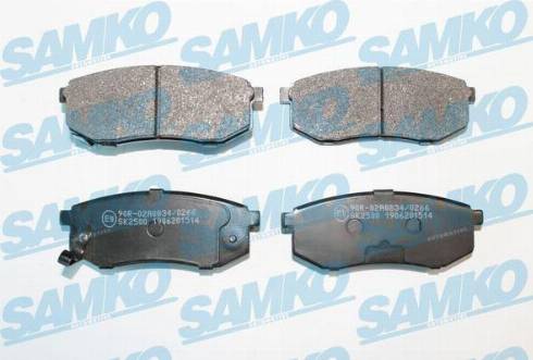 Samko 5SP1514 - Тормозные колодки, дисковые, комплект parts5.com