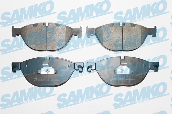 Samko 5SP1582 - Тормозные колодки, дисковые, комплект parts5.com