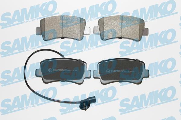 Samko 5SP1578 - Тормозные колодки, дисковые, комплект parts5.com