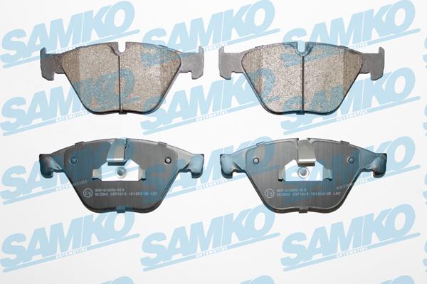 Samko 5SP1619 - Тормозные колодки, дисковые, комплект parts5.com