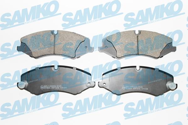 Samko 5SP1616 - Тормозные колодки, дисковые, комплект parts5.com