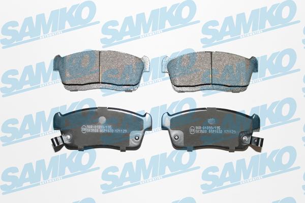 Samko 5SP1632 - Тормозные колодки, дисковые, комплект parts5.com