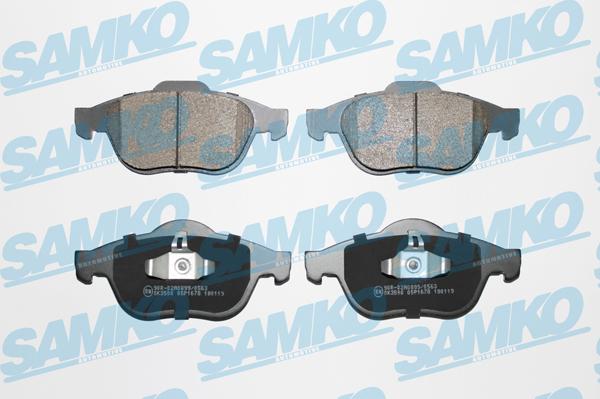 Samko 5SP1678 - Тормозные колодки, дисковые, комплект parts5.com