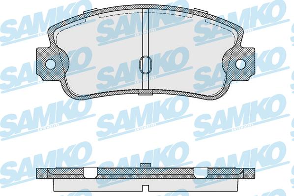 Samko 5SP106 - Тормозные колодки, дисковые, комплект parts5.com