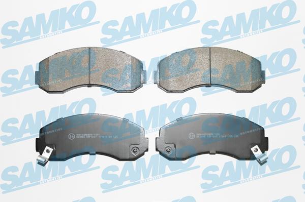 Samko 5SP1007 - Тормозные колодки, дисковые, комплект parts5.com