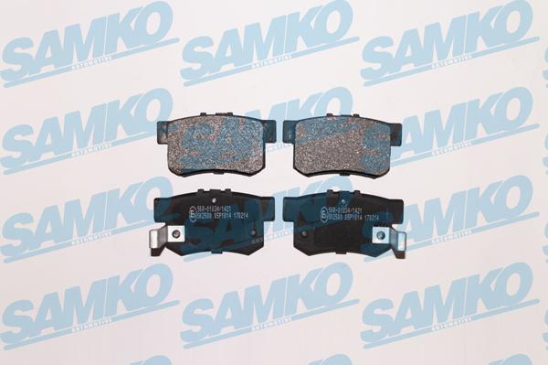 Samko 5SP1014 - Тормозные колодки, дисковые, комплект parts5.com
