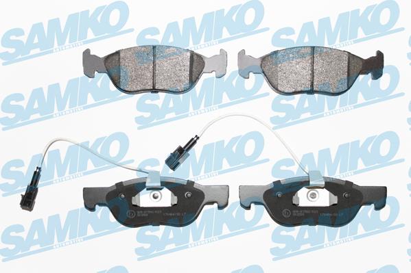 Samko 5SP1076 - Тормозные колодки, дисковые, комплект parts5.com