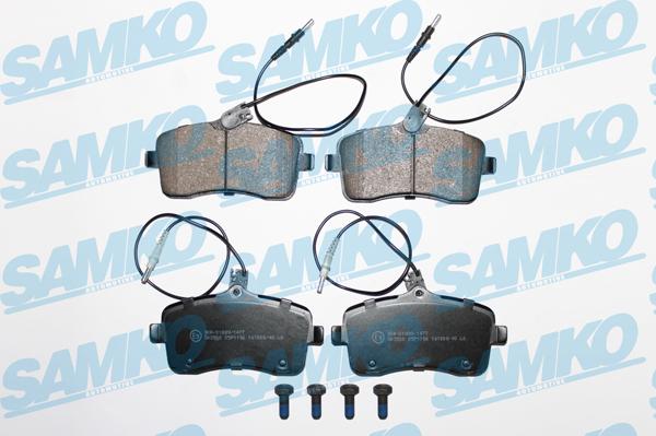 Samko 5SP1196 - Тормозные колодки, дисковые, комплект parts5.com
