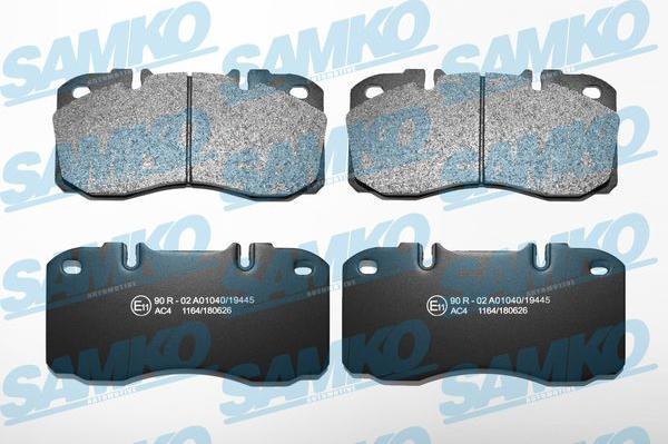 Samko 5SP1164 - Тормозные колодки, дисковые, комплект parts5.com