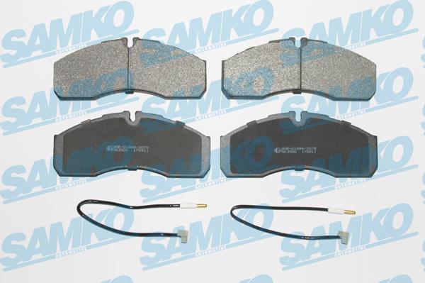 Samko 5SP1109A - Тормозные колодки, дисковые, комплект parts5.com