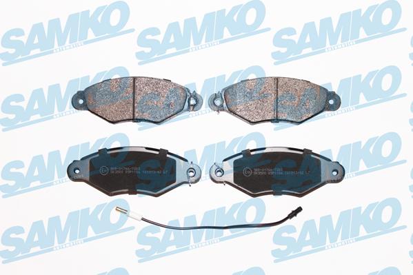 Samko 5SP1106 - Тормозные колодки, дисковые, комплект parts5.com