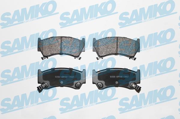 Samko 5SP1101 - Тормозные колодки, дисковые, комплект parts5.com