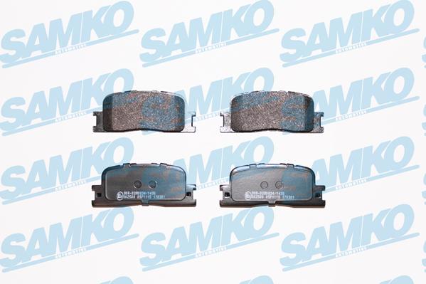 Samko 5SP1115 - Тормозные колодки, дисковые, комплект parts5.com