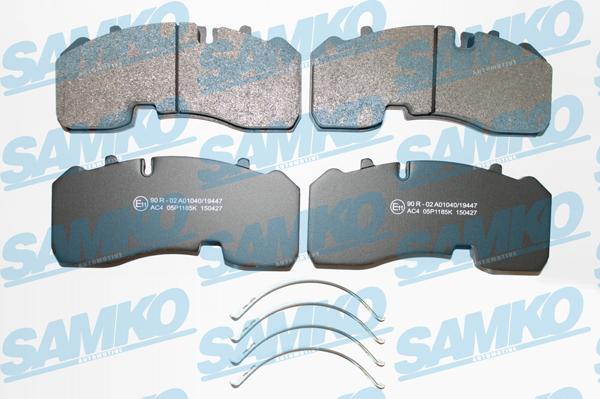 Samko 5SP1185 - Тормозные колодки, дисковые, комплект parts5.com
