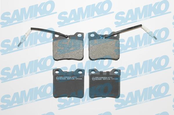 Samko 5SP1134 - Тормозные колодки, дисковые, комплект parts5.com