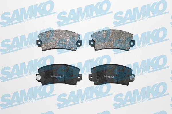 Samko 5SP117 - Тормозные колодки, дисковые, комплект parts5.com