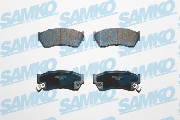 Samko 5SP186 - Тормозные колодки, дисковые, комплект parts5.com