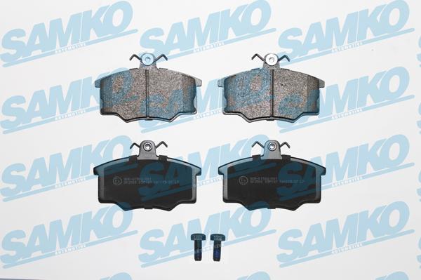 Samko 5SP187 - Тормозные колодки, дисковые, комплект parts5.com