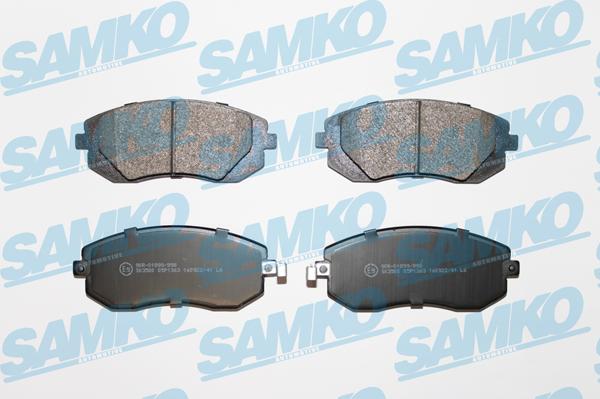 Samko 5SP1363 - Brake Pad Set, disc brake parts5.com