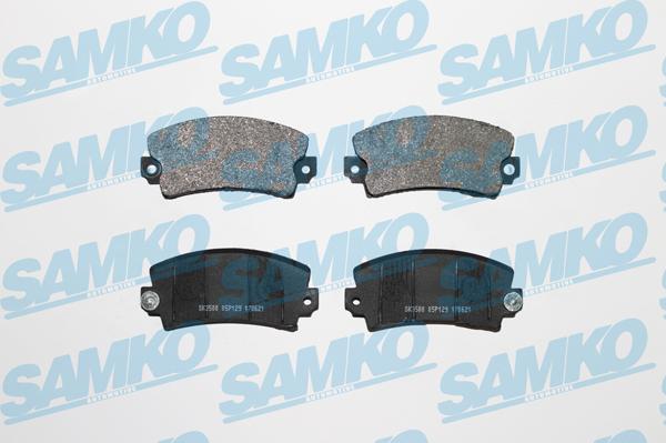 Samko 5SP129 - Тормозные колодки, дисковые, комплект parts5.com