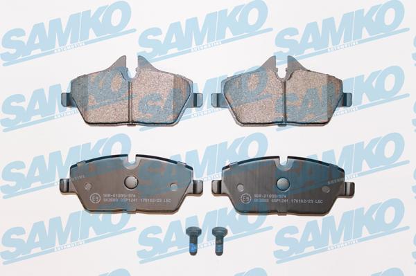 Samko 5SP1241 - Тормозные колодки, дисковые, комплект parts5.com