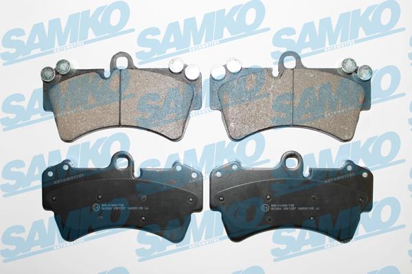 Samko 5SP1257 - Тормозные колодки, дисковые, комплект parts5.com