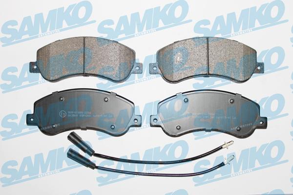 Samko 5SP1260 - Тормозные колодки, дисковые, комплект parts5.com