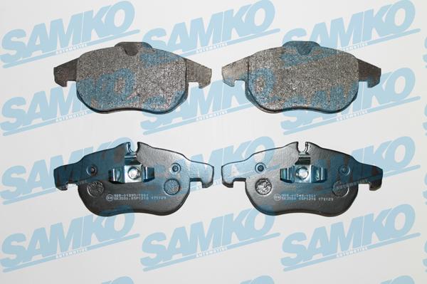 Samko 5SP1216 - Тормозные колодки, дисковые, комплект parts5.com