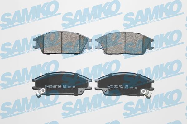 Samko 5SP1222 - Тормозные колодки, дисковые, комплект parts5.com