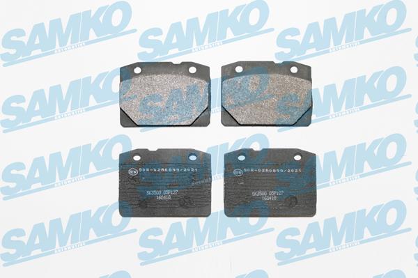 Samko 5SP127 - Тормозные колодки, дисковые, комплект parts5.com