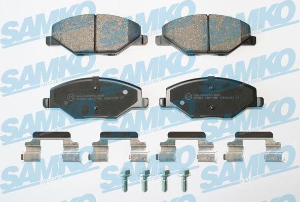 Samko 5SP1795K - Тормозные колодки, дисковые, комплект parts5.com