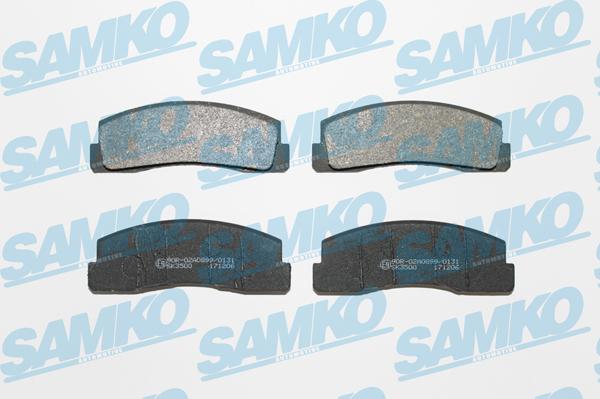 Samko 5SP179 - Тормозные колодки, дисковые, комплект parts5.com