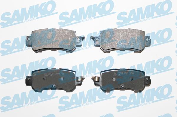 Samko 5SP1756 - Тормозные колодки, дисковые, комплект parts5.com