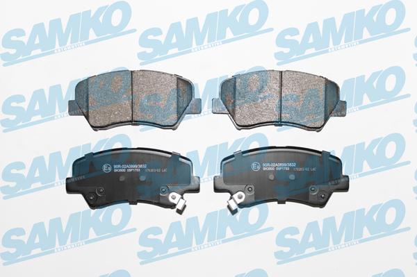 Samko 5SP1753 - Тормозные колодки, дисковые, комплект parts5.com