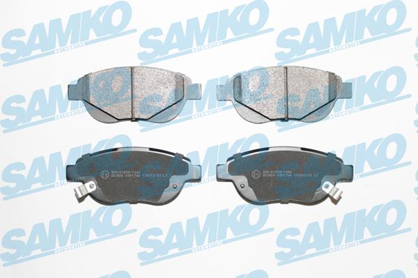 Samko 5SP1760 - Тормозные колодки, дисковые, комплект parts5.com