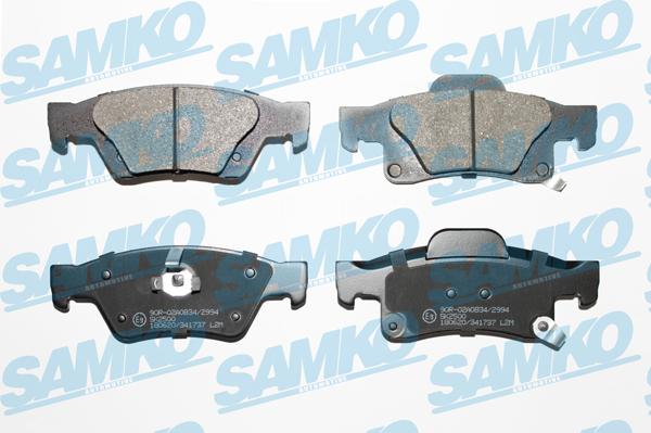 Samko 5SP1737 - Тормозные колодки, дисковые, комплект parts5.com