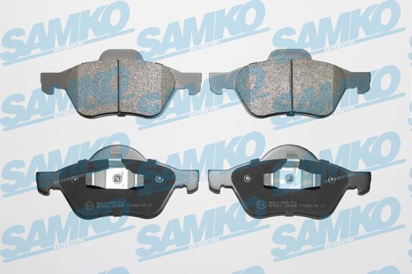 Samko 5SP898 - Тормозные колодки, дисковые, комплект parts5.com