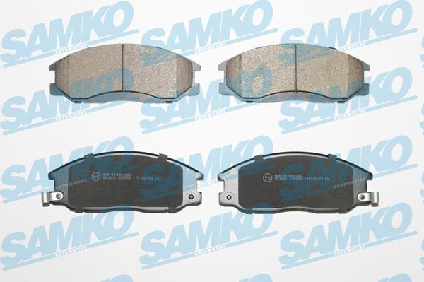 Samko 5SP858 - Тормозные колодки, дисковые, комплект parts5.com