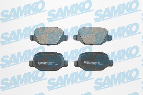 Samko 5SP871 - Тормозные колодки, дисковые, комплект parts5.com