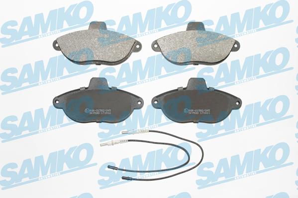 Samko 5SP346 - Тормозные колодки, дисковые, комплект parts5.com