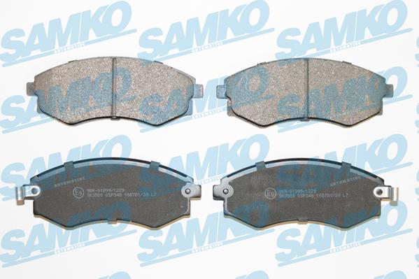 Samko 5SP348 - Тормозные колодки, дисковые, комплект parts5.com