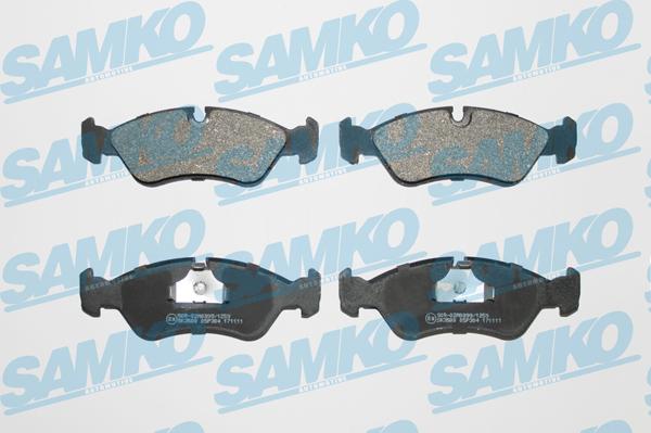 Samko 5SP304 - Тормозные колодки, дисковые, комплект parts5.com