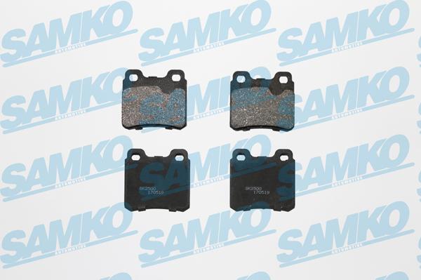 Samko 5SP317 - Тормозные колодки, дисковые, комплект parts5.com