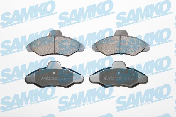 Samko 5SP383 - Тормозные колодки, дисковые, комплект parts5.com