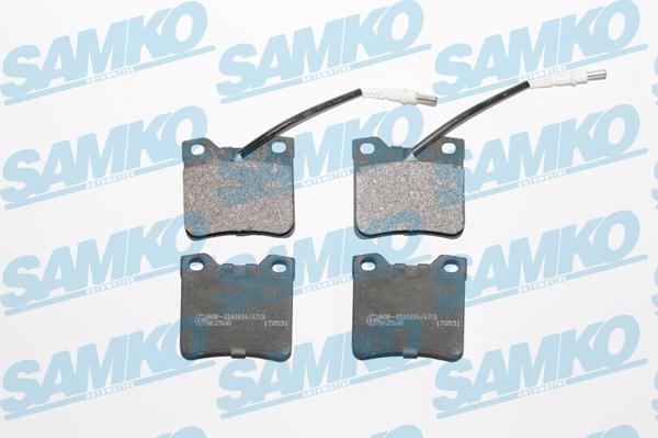 Samko 5SP330 - Тормозные колодки, дисковые, комплект parts5.com